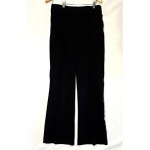SPANX Womens Black Perfect Fit Ponte Flare Dress Pants XL Stretch Pintuck Detail